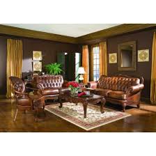 Coaster Victoria Leather Living Room Set
