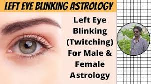 left eye blinking in astrology