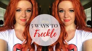 five ways to make fake freckles with
