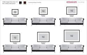 Art Over Couch Picture Frame Sizes