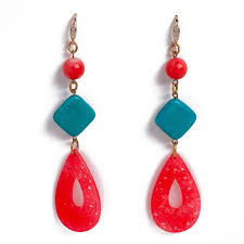 red jade earrings and haolite art