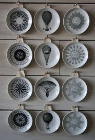 decorative vintage inspired wall plates