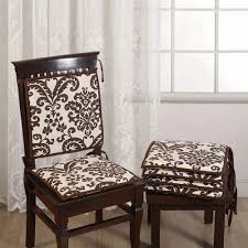 White And Brown Cotton Chair Pads