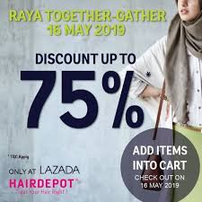 Reminder to bring your own bag! 16 May 2019 Hairdepot Lazada Raya Mega Sale Everydayonsales Com