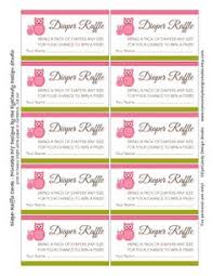 Free Printable Owl Diaper Raffle Tickets Download Them Or Print