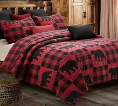 Lodge Cabin Plaid Country