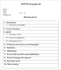 Meeting Minutes Format Agenda And Template Free Excel