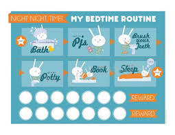Printable Morning Night Time Routine Chart Potty Training