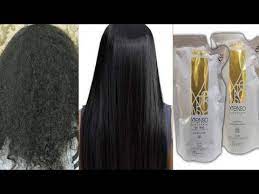 permanent hair straightening with