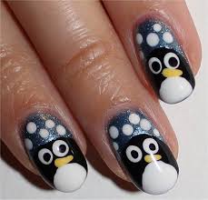 nail art tutorial penguin nails