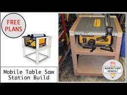 mobile table saw station build for