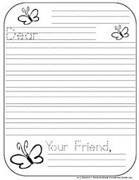 Friendly Letter Writing Paper For Kindergarten 3 Projects To Try