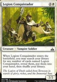 The final card on this list is vraska the planeswalker, also a second one in the ixalan block. Legion Conquistador Rivals Of Ixalan Foil Modern Card Kingdom