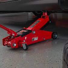 big red 3 ton trolley floor jack with
