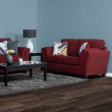 modern red living room set hub furniture