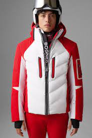 bogner felian down ski jacket in red