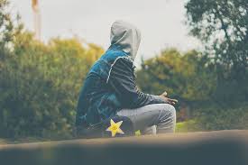 116 hoodie hd wallpapers and background images. Hd Wallpaper Person Sitting Near Bushes People Man Alone Sad Hoodie Cap Wallpaper Flare