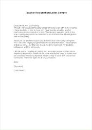 Example Of Resign Letter Resignation Letter Format For School