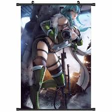 Asada Shino Anime Art Print Sword Art Online Poster Wall Scroll Gift  60X90cm | eBay