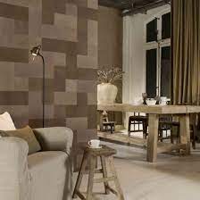 Wallart Leather Tiles Caine Pure Brown