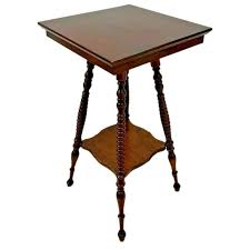 Antique Victorian Square Table With