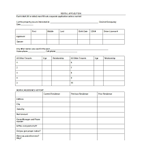 42 Free Rental Application Forms Lease Agreement Templates