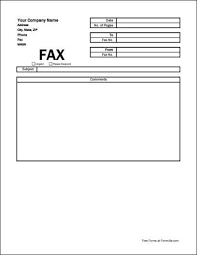 free simple company fax cover sheet
