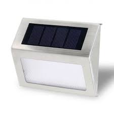 solar powered wall lights outdoor 3 led