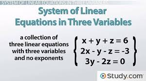 linear equations by the matrix method