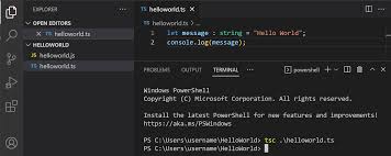 typescript tutorial with visual studio code