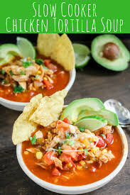 How to make chicken taco soup stir onion, beans, corn, tomato sauce, dice tomatoes, and taco sauce into a slow cooker. Chicken Tortilla Soup Crock Pot Domestic Superhero