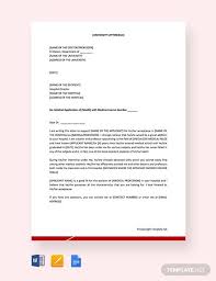 Free Letter Of Support For Medical Application Reference