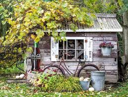 The Rustic Garden Shed During Fall