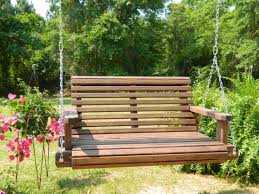 3ft Wood Porch Swing Solid Pine Patio