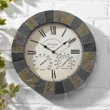 Stonegate Thermometer Wall Clock