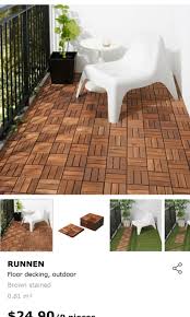 wood floor tiles ikea for patio or