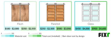 Barn Door Installation Cost Cost To