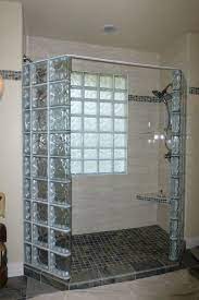 luxury glass block shower