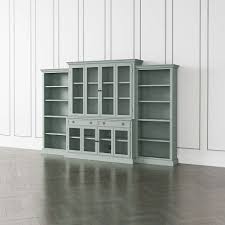 gl door wall unit with open bookcase