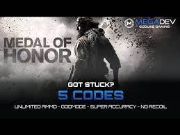 medal of honor cheats mode
