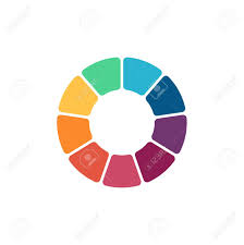 Flat Pie Chart Element In Modern Style For Web Design Or Mobile