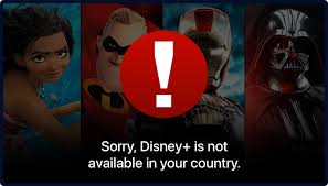 sorry disney plus is not available in