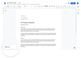 G Suite Updates Blog Display The Word Count As You Type In