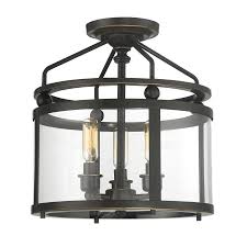 A wide variety of lowes ceiling lights options are available to you, such as 2700k (soft warm. Quoizel Norfolk 11 87 In Oil Rubbed Bronze Transitional Semi Flush Mount Light Lowes Com Flush Mount Lighting Semi Flush Mount Lighting Semi Flush Ceiling Lights