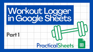 workout logger in google sheets
