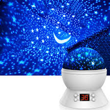 Amazon Com Star Projector Night Lights For Kids 360 Degree Rotating Star Moon Projection Lamp With Led Timer Multicolor Stars Night Light Projector For Room Decor Warm Night Light For Kids White Home