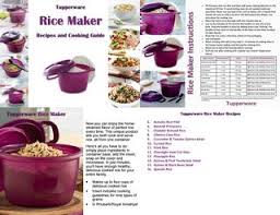 Tupperware Rice Maker Recipes And Cooking Guide 2018 By Tw