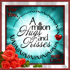 million hugs and kisses with love