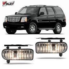 Winjet Wj30 0387 09 Oem Series For 2002 2006 Cadillac Escalade Clear Lens Driving Fog Lights