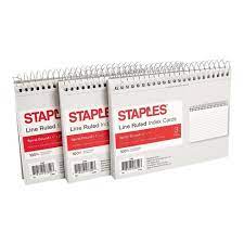 Shop target for index cards you will love at great low prices. Staples 4 X 6 Line Ruled Spiral Bound Index Cards 50 Pack 51007 Tr51007 Target